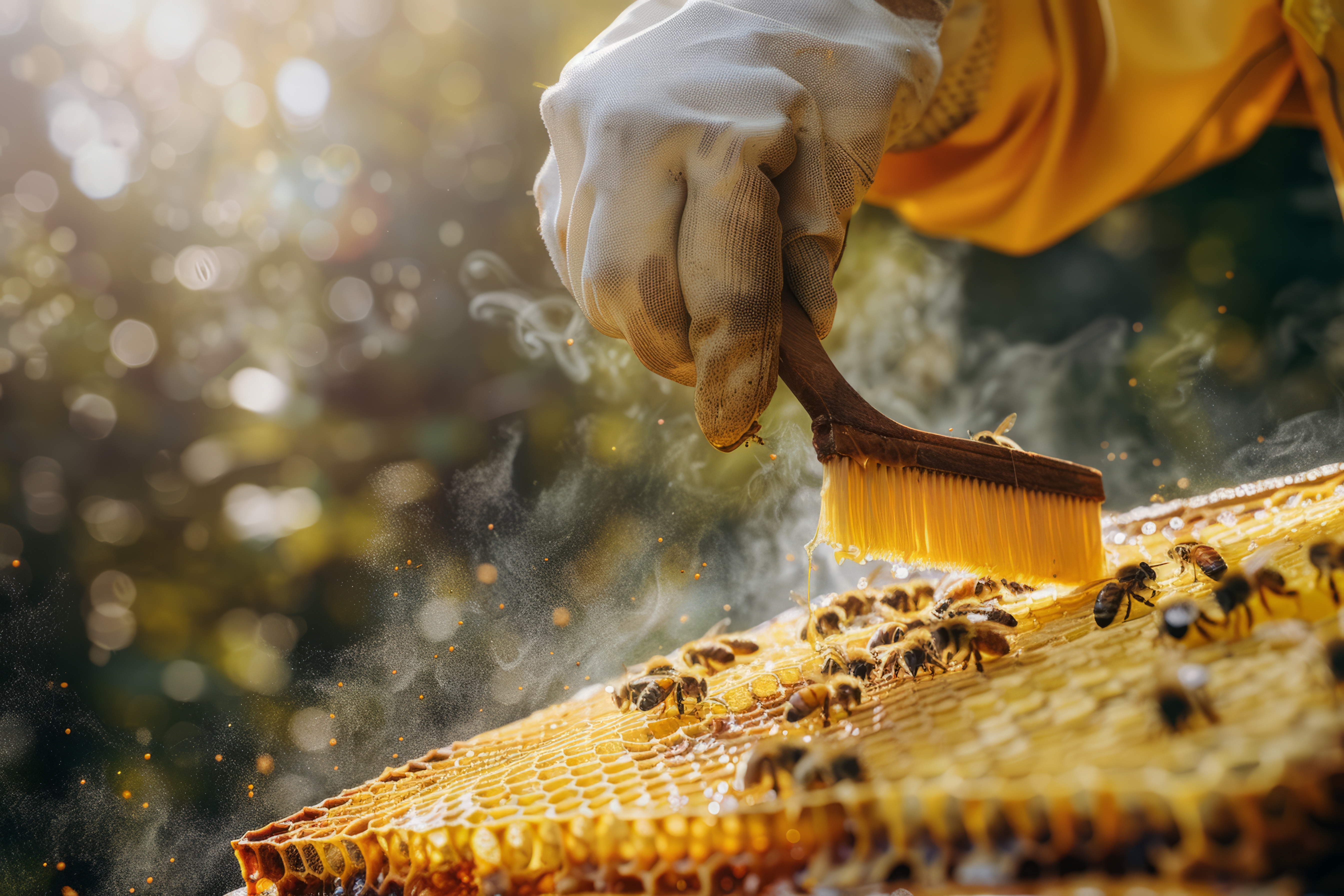 Pure Harvest Honey Background